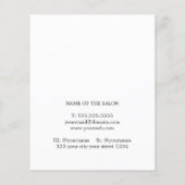 Moderne Minimalpreise für Weißrossalon Flyer (Hinten)