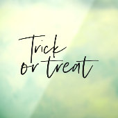 Moderne Minimaltricks und Leckerei | Frohe Hallowe Fensteraufkleber (Blatt 3)