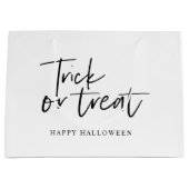 Moderne Minimaltricks und Leckerei | Frohe Hallowe Große Geschenktüte (Vorderseite)