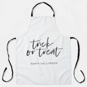 Moderne Minimaltricks und Leckerei | Frohe Hallowe Schürze (Vorderseite)