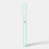 Moderne Minze Creme Personalisiert Monogramm Name Case-Mate iPhone Hülle (Rückseite / Links)