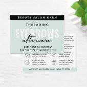 Moderne Minze, einfache Eyebrow Threading Aftercar (Schreibtisch)