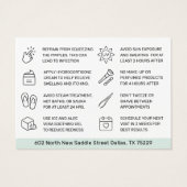 Moderne Minze, einfache Eyebrow Threading Aftercar (Rückseite)