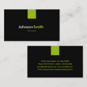 Moderne Minze Grün Visitenkarte (Vorne/Hinten)