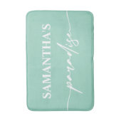 Moderne Minze Grüne Badematte (Vorderseite Vertikal)