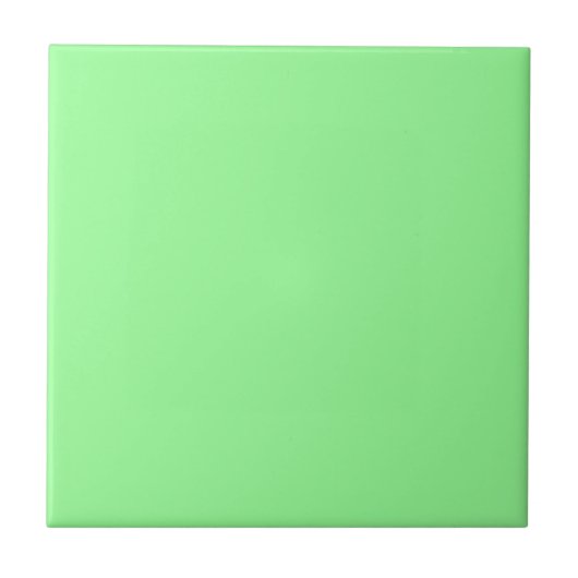 Moderne Minze grüne Schlichte Solid Color Fliese (Vorderseite)