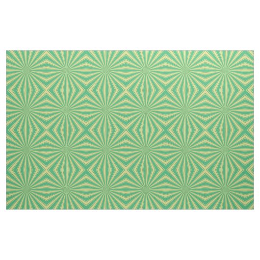 Moderne Minze Sonnenstrahlen Muster Stoff (Fat Quarter (45,7 x 55,9 cm))