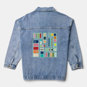 Moderne Mischung aus Mitte des Jahrhunderts Jeansjacke