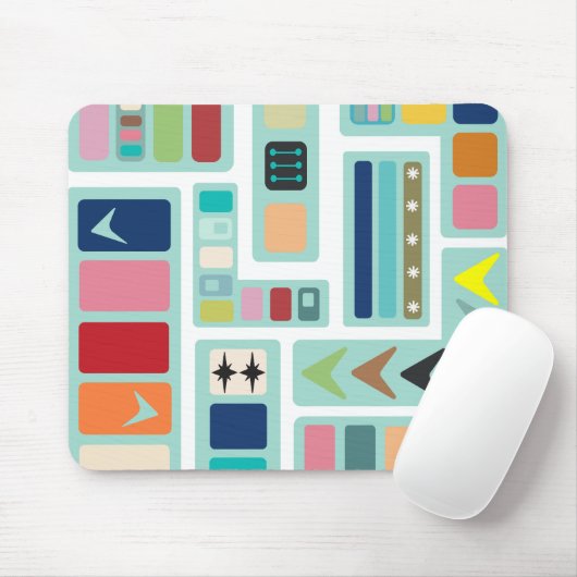 Moderne Mischung aus Mitte des Jahrhunderts Mousepad (Mit Mouse)