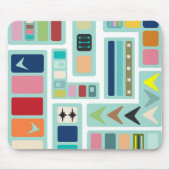 Moderne Mischung aus Mitte des Jahrhunderts Mousepad (Vorne)