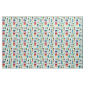 Moderne Mischung aus Mitte des Jahrhunderts Stoff (Fat Quarter (45,7 x 55,9 cm))