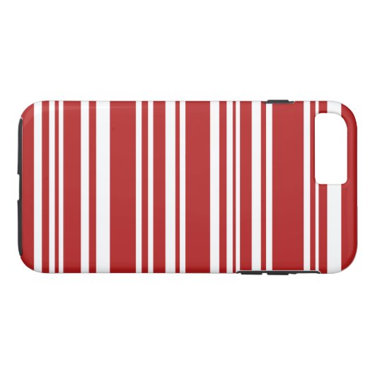 Moderne Mischung aus Rot und Weiß Case-Mate iPhone Hülle (Rückseite (Horizontal))