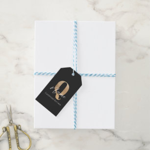 Moderne Mit Monogramm anfängliche Fragen & Name Pe Geschenkanhänger