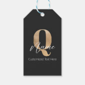 Moderne Mit Monogramm anfängliche Fragen & Name Pe Geschenkanhänger (Vorderseite)