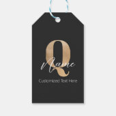 Moderne Mit Monogramm anfängliche Fragen & Name Pe Geschenkanhänger (Rückseite)