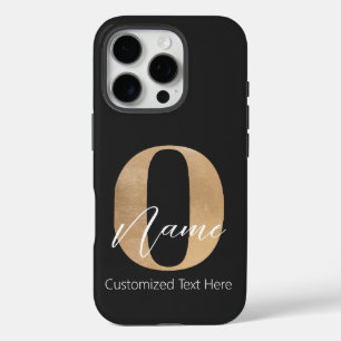Moderne Mit Monogramm anfängliche O & Name Persona iPhone 16 Pro Hülle