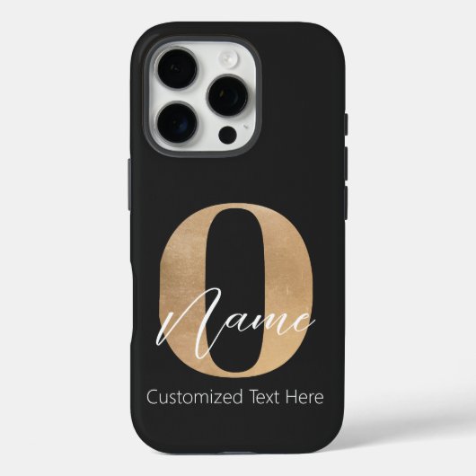 Moderne Mit Monogramm anfängliche O & Name Persona Case-Mate iPhone Hülle (Rückseite)