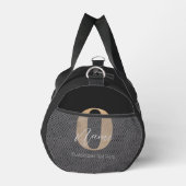 Moderne Mit Monogramm anfängliche O & Name Persona Duffle Bag (Rechts)