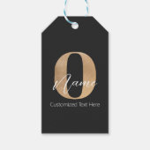 Moderne Mit Monogramm anfängliche O & Name Persona Geschenkanhänger (Vorderseite)