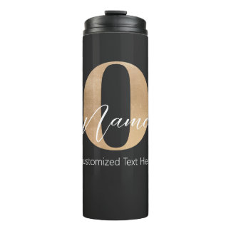Moderne Mit Monogramm anfängliche O & Name Persona Thermosbecher