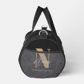 Moderne Mit Monogramm Anfangsnummer und Name Perso Duffle Bag (Rechts)
