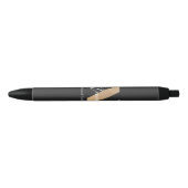 Moderne Mit Monogramm Anfangsnummer und Name Perso Kugelschreiber (Vorderseite)