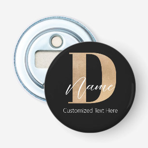 Moderne Mit Monogramm D & Name Personalisiert Flaschenöffner