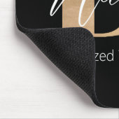 Moderne Mit Monogramm D & Name Personalisiert Mousepad (Ecke)