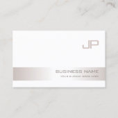 Moderne Mit Monogramm Elegant-Template-Trendy Visitenkarte (Vorderseite)