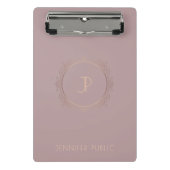 Moderne Mit Monogramm, elegante Berufliche Vorlage Mini Klemmbrett (Vorderseite)