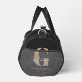 Moderne Mit Monogramm erste G & Name Personalisier Duffle Bag (Rechts)