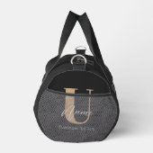 Moderne Mit Monogramm erste U & Name Personalisier Duffle Bag (Rechts)