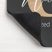 Moderne Mit Monogramm erste U & Name Personalisier Mousepad (Ecke)