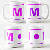 Moderne Mit Monogramm Erstkaffee-Tasse für Mädchen Kaffeetasse