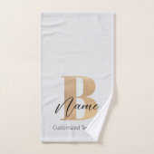 Moderne Mit Monogramm Erstklassigkeit Personalisie Badhandtuch Set (Handtuch)