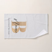 Moderne Mit Monogramm Erstklassigkeit Personalisie Badhandtuch Set (Handtuch)