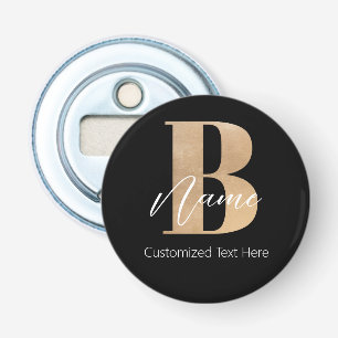 Moderne Mit Monogramm Erstklassigkeit Personalisie Flaschenöffner