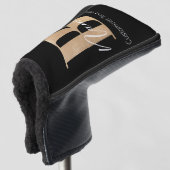 Moderne Mit Monogramm Erstklassigkeit Personalisie Golf Headcover (3/4 Vorderseite)