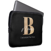 Moderne Mit Monogramm Erstklassigkeit Personalisie Laptopschutzhülle (Vorne Rechts)
