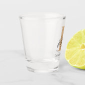 Moderne Mit Monogramm Erstklassigkeit Personalisie Schnapsglas (Links)