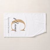 Moderne Mit Monogramm Erstklassigkeit und Name Per Badhandtuch Set (Handtuch)
