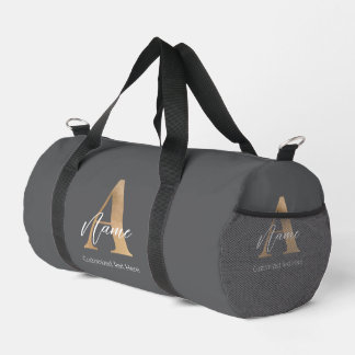 Moderne Mit Monogramm Erstklassigkeit und Name Per Duffle Bag
