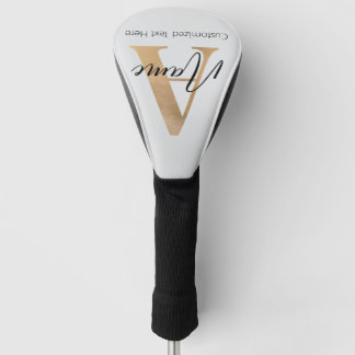 Moderne Mit Monogramm Erstklassigkeit und Name Per Golf Headcover