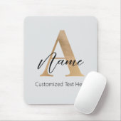 Moderne Mit Monogramm Erstklassigkeit und Name Per Mousepad (Mit Mouse)