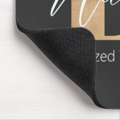 Moderne Mit Monogramm Erstklassigkeit und Name Per Mousepad (Ecke)