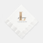 Moderne Mit Monogramm Erstklassigkeit und Name Per Serviette (Ecke)