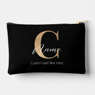 Moderne Mit Monogramm Erstklassigkeit und Name Per Zubehörtasche