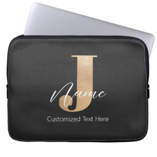 Moderne Mit Monogramm Erstklassigkeit von J & Name Laptopschutzhülle