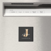 Moderne Mit Monogramm Erstklassigkeit von J & Name Magnet (In Situ (Geschirrspüler))