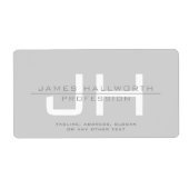 Moderne Mit Monogramm Initialen (oder andere Texte (Vorne)